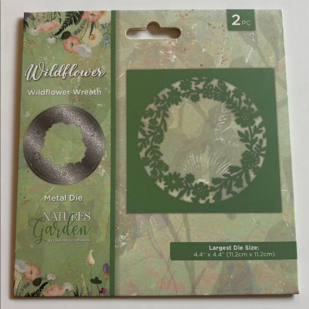 Nature's Garden Wildflowers Wildflower Wreath Metal Die NWT UNOPENED